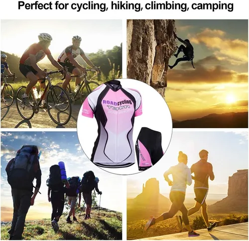 Miniatura 36 de Jersey de ciclismo para mujer, de manga corta, secado rápido, transpirable, para montaña.