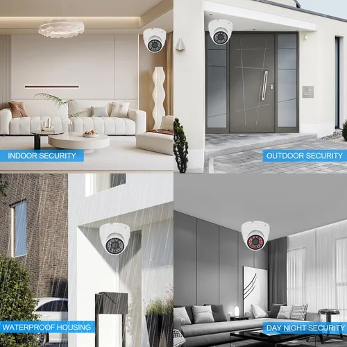 Miniatura 8 de Cámara de seguridad CCTV de 1080p 2MP, 4 en 1 (TVI/AHD/CVI/960H analógica) cámara de seguridad interior con lente fija de 0.110 in