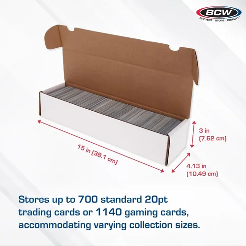 Miniatura 3 de BCW Cajas de almacenamiento de tarjetas coleccionables de 800 unidades, paquete de 3, organizador para tarjetas deportivas, MTG, Pokémon