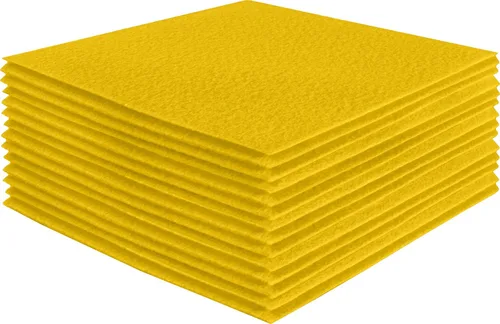 Miniatura 206 de FabricLA Hojas de fieltro acrílico para manualidades, cuadrados de fieltro precortados suaves de 4 x 4 pulgadas (3.9 in x 3.9 in), utiliza hojas