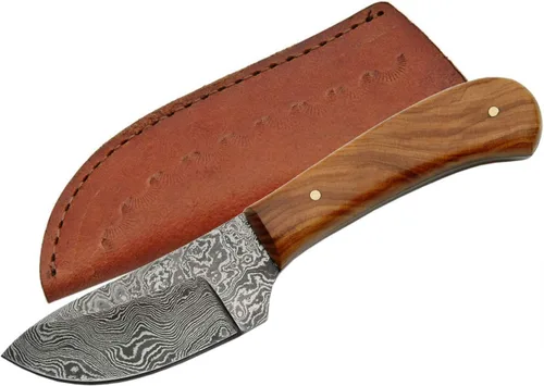 Miniatura 2 de Szco Supplies DM-1080BO Cuchillo de desollar con mango de hueso de Damasco AGARRADERA (BONE HANDLE)