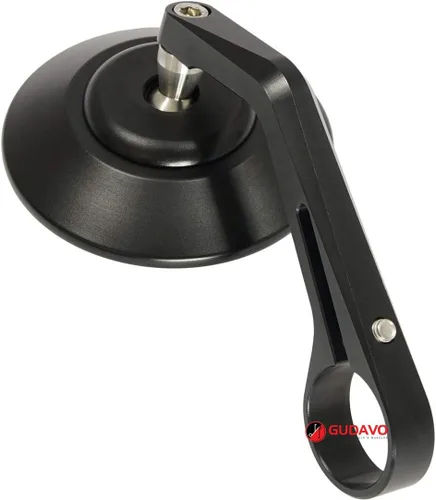 Miniatura 8 de Manillar redondo para motocicleta Retrovisores laterales compatibles con Triumph APRILIA DUCATI HONDA KAWASAKI MOTO GUZZI SUZUKI TRIUMPH YAMAHA Negro