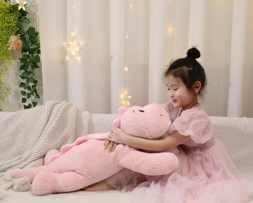Miniatura 4 de XMV Muñeco de peluche de dinosaurio con peso de 31 pulgadas y 5 libras, peluche grande con peso, lindo juguete de peluche en forma de almohada