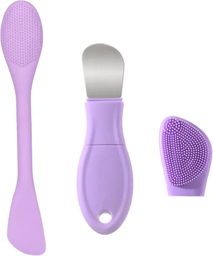 Miniatura 11 de Limpiador facial de silicona, cepillo de limpieza facial de silicona, almohadilla exfoliante suave y masajeador, para hombres y mujeres (azul)