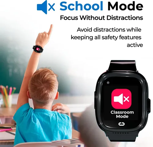Miniatura 8 de Reloj para niños con localizador GPS, llamadas bidireccionales, seguimiento en tiempo real y alertas SOS - Reloj inteligente para niños