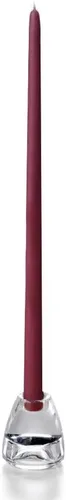 Miniatura 135 de yummi Velas cónicas color rosa claro de 12 pulgadas, 12 por paquete