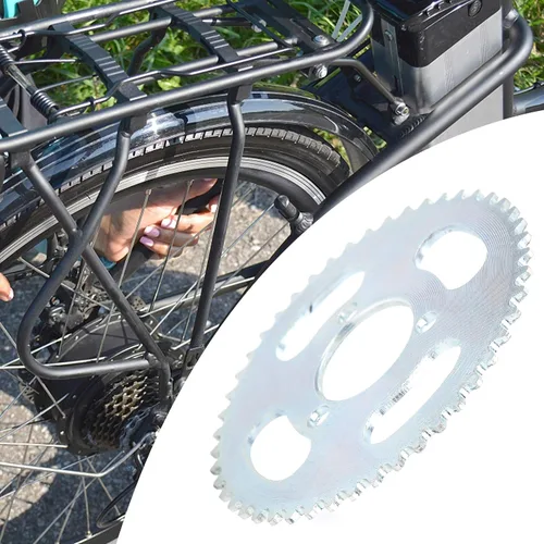 Miniatura 3 de 25H 47T Piñón 3 Agujero Reemplazo para Scooter Eléctrico Bicicleta Piñón Trasero Acero 3.898 in Diámetro 1.142 in Agujero
