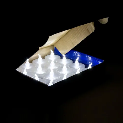 Miniatura 8 de AGPTEK Velas de té con temporizador, paquete de 24 velas LED con temporizador sin llama, funciona con pilas, velas sin parpadeo, velas de té