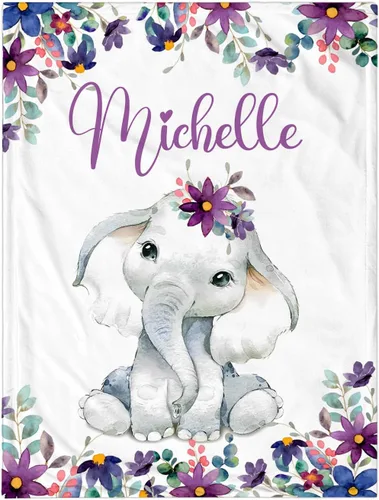 Miniatura 28 de Manta de bebé personalizada para niñas y niños, manta de bebé personalizada con nombre, mantas de regalo personalizadas súper suaves para niños
