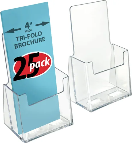 Miniatura 9 de Azar Displays, 252922, soporte para folleto de mostrador para volantes triples, tarjeta de visita o accesorio de tarjeta de regalo, soporte