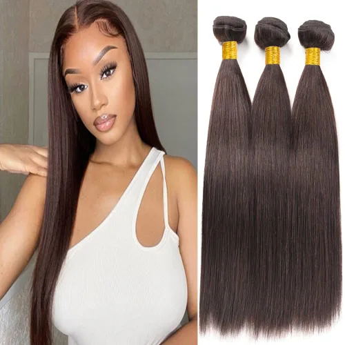 Miniatura 95 de Color 30 paquetes de cabello humano marrón onda del cuerpo paquetes 8 10 12 pulgadas brasileño virgen Remy extensiones de cabello humano doble trama
