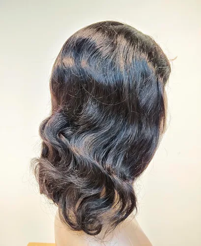 Miniatura 7 de Peluca ondulada de 4 x 4 con cierre de encaje transparente HD, pelucas de cabello humano virgen brasileño para mujeres, prearrancadas con abuelitos