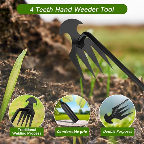 Miniatura 3 de Herramienta de extracción de malezas de jardín, herramienta de deshierbe de raíz, herramienta de extracción de malezas, herramienta de deshierbe