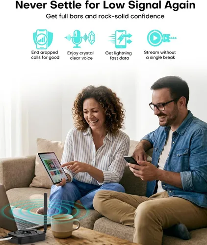 Miniatura 4 de ZORIDA Amplificador de teléfono celular para todos los operadores de EE. UU., Aumenta 5G 4G LTE 3G, amplificador de señal de teléfono celular