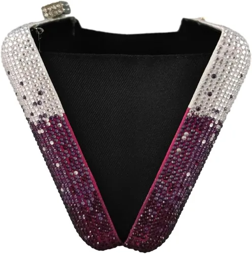 Miniatura 7 de Boutique De FGG Elegantes bolsos de noche de cristal para mujer, caja de fiesta formal, embrague, boda, diamantes de imitación, bolso de novia