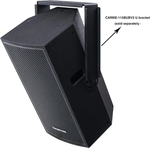 Miniatura 6 de Sound Town CARME Series - Altavoz profesional PA DJ de 2 vías de 15 pulgadas, 800 W, negro con controlador de compresión, madera contrachapada