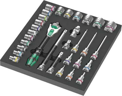 Miniatura 18 de Wera 05150140001 9740 Inserto de espuma L-Key Set 1, 20 piezas Multicolor