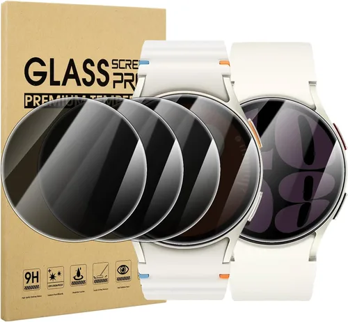 Miniatura 11 de Suoman 4-Pack para Samsung Galaxy Watch 6 Classic 43mm Protector de pantalla, [Antiarañazos] 2.5D 9H Película protectora de vidrio templado