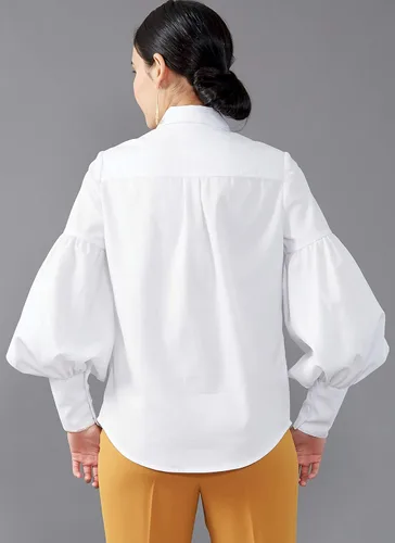 Miniatura 4 de McCall's M7838A5 Blusa holgada con botones para mujer, patrones de costura, tallas 6-14