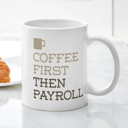 Miniatura 5 de CafePress Coffee Then Payroll Mugs - Taza de café de cerámica (11 oz)