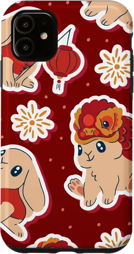 Miniatura 6 de iPhone 12 Pro Max Año del Conejo - Funda del Zodiaco chino Año Nuevo 2023