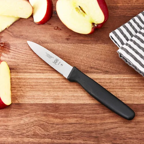 Miniatura 4 de Mercer Culinary M23900P Millennia Black Handle Cuchillo de pelar delgado de 3 pulgadas