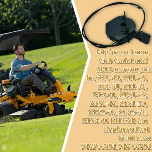 Miniatura 2 de 746P06891 - Cable de estrangulador de acelerador de 51 pulgadas para Cub Cadet ZT1-42 ZT1-46 ZT1-50 ZT1-54 ZT2-60 ZTS1-42 ZTS1-46 ZTS1-50 ZTS2-54