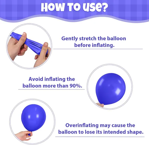Miniatura 7 de Globos Rojo Blanco Azul, 50 Piezas 12 Pulgadas con Estampado de Estrellas, Globos de Látex Rojo Real Azul Confeti para el 4 de Julio, Día