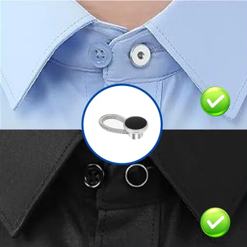 Miniatura 4 de 20 extensores de botón para jeans, extensores de cuello para camisas de hombre, extensor de botón para camisas de vestir/dos estilos en tres