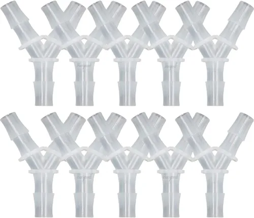 Miniatura 15 de Conector de púas de 3 vías en forma de Y de plástico de 1/2 "para manguera de aire, accesorio de púas de polipropileno de pp de tubería de agua