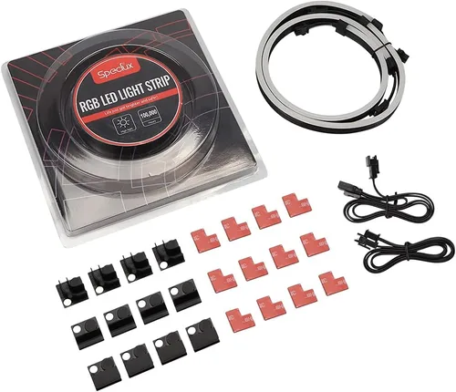 Miniatura 7 de NEON - Tira LED RGB direccionable para PC, 2 x 15.7 pulgadas, WS2812 RGB Rainbow Magnetic, ARGB para 5V 3 pines Aura SYNC, fusión Gigabyte RGB, Neon