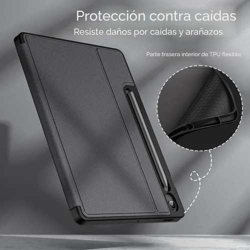 Miniatura 6 de JETech Funda para Samsung Galaxy Tab S10 Lite / S10 FE / S9 FE 10.9 Pulgadas con Soporte para Lápiz S, Funda Folio Delgado con Soporte y Visor Negro