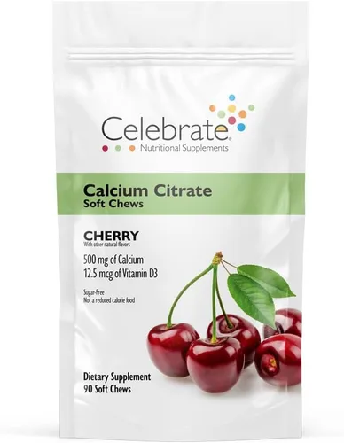 Miniatura 6 de Celebrate Vitamins Bariatric - Masticables suaves de citrato de calcio de 500 mg con 500 UI de vitamina D3 – Esencial para pacientes con bypass