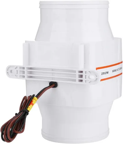 Miniatura 7 de Soplador en línea de 4 pulgadas, 12 V, 270 CFM, ventilador eléctrico en línea de sentina marina, ventilador de ventilación fuerte para yate