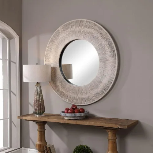 Miniatura 2 de Uttermost Espejo Redondo Nudo U09651 Beige Neutral 2 x 51.25 x 51.25