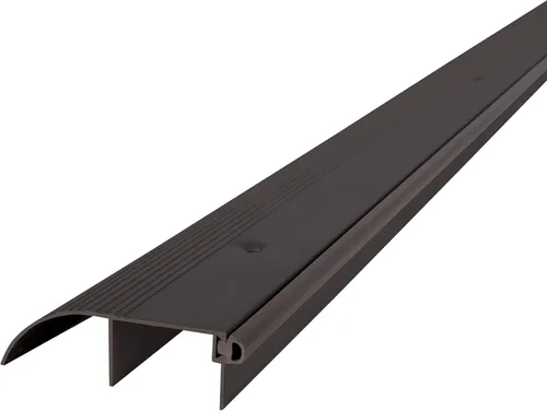 Miniatura 6 de M-D Building Products 69694 3-1/4 pulg. x 1 pulg. x 36 in. Aluminio plateado y vinilo de alto perfil comercial umbral de puerta de salida comercial