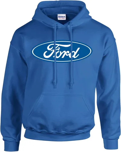 Ford - Sudadera con capucha ovalada con diseño de logotipo de Ford, MotorCompany, para entusiastas del automóvil, sudadera clásica retro