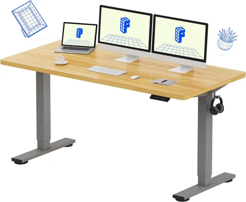 Miniatura 43 de FLEXISPOT Escritorio de Pie de Altura Ajustable Eléctrico, Marco de Escritorio de Pie de Acero Resistente con Controlador de Memoria