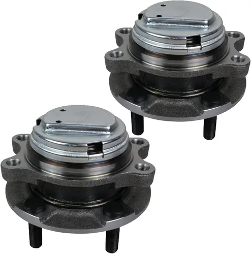 Autoround 513334 Par de conjunto de buje y rodamiento de rueda delantera compatible con Nissan 370Z, Infiniti G35, Q50, G37, Q60, QX50, FX35, M35,