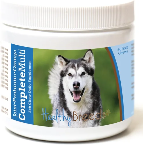 Miniatura 305 de Healthy Breeds Pug todo en uno multivitamínico suave masticable 60