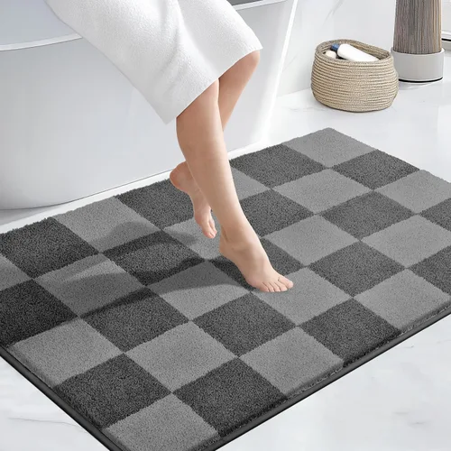 Miniatura 17 de PURRUGS Alfombra de baño antideslizante lavable a máquina 20 x 30 pulgadas, tapete de baño súper absorbente y de secado rápido, alfombra de baño