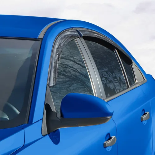 Miniatura 5 de Goodyear - Deflectores de ventana inastillables para Chevrolet (Chevy) 2011-2015 Cruze Sedan, protectores de lluvia con cinta adhesiva, viseras