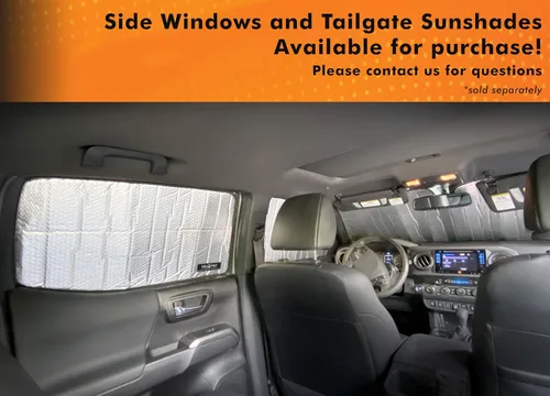 Miniatura 8 de YelloPro Parasol reflectante para parabrisas de ajuste personalizado para Toyota Tacoma 2016 2017 2018 2019 2020 2021 2022 2023, TRD Off-Road, SR