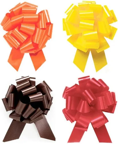 Miniatura 24 de PMU Lazos de cuerda para tirar – Lazos de regalo para bodas, cumpleaños y aniversarios – Lazos de cinta para flores y decoración de cestas – Lazo