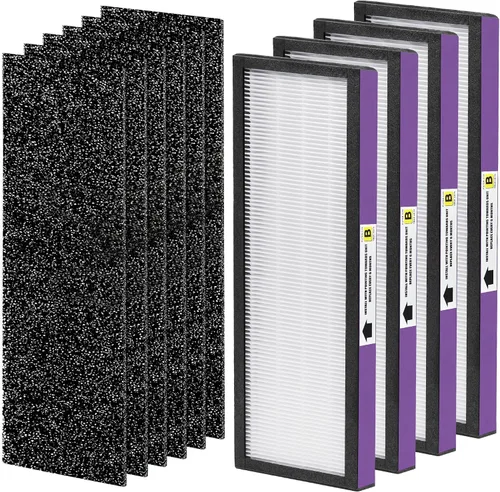 FLT4850PT - Filtro de aire Pu-rifier de repuesto compatible con filtro Germ-Guardian B AC4850PT AC4300WPT AC4900 Air Pu-rifier, 4 HEPA y 6 prefiltros