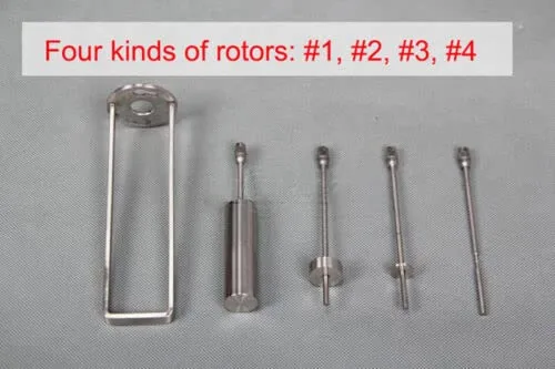 Miniatura 4 de Fluidímetro rotatorio NDJ-1 del metro del probador de viscosidad del viscosímetro rotatorio del laboratorio