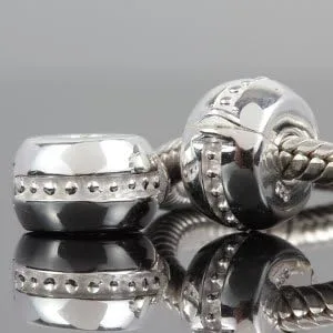 Miniatura 3 de Abalorio redondo de plata de ley 925 con cierre para pulsera europea
