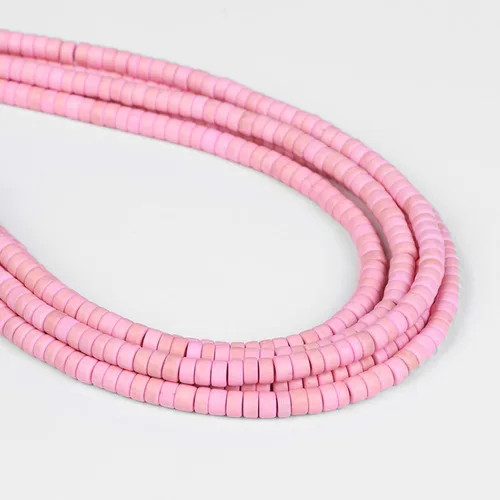 Miniatura 42 de Los granos naturales del espaciador del tubo del grano de Shell de agua dulce teñidos madre de perlas flojas para la fabricación de la joyería, 1