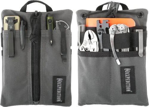 Miniatura 11 de MAXPEDITION Organizador de Bolsillo Platy, Bolsa de Herramientas EDC Duradera para Hombres, Cartera de Cuello con Cordón Paracord, Sostiene