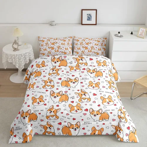 Miniatura 43 de Feelyou - Juego de funda de edredón para niños, castillo rosa, tamaño individual, lindo juego de edredón con moño, juego de cama para niños y niñas